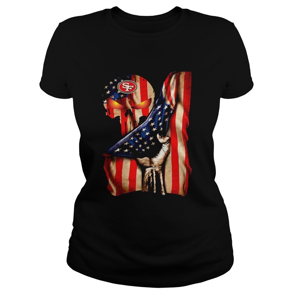 san-francisco-49ers-skull-american-flag-shirt-m9t3i59h San Francisco 49ers Skull American Flag shirt