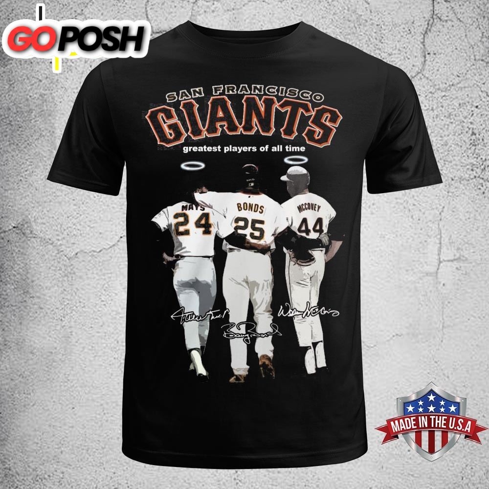 San Francisco Giants Barry Bonds And Willie Mays Legends Thank You For The Memories Shirt