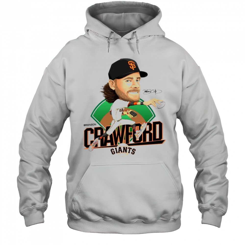 San Francisco Giants Celebrating The Legendary Brandon Crawford Caricature Signature MLB t-shirt
