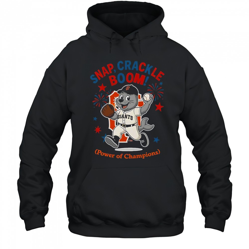 San Francisco Giants Snap Crackle Boom Power Of Champions Indepencence Day T-Shirt