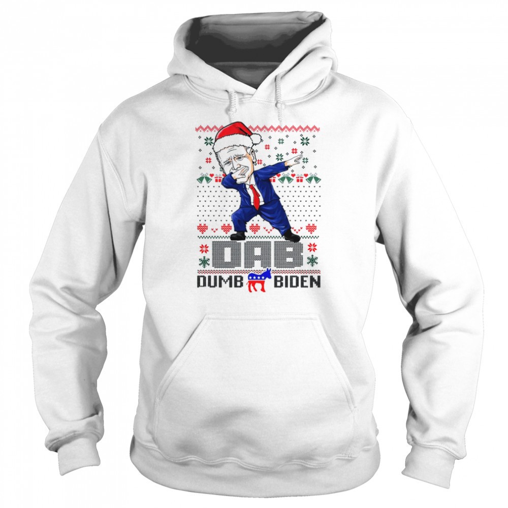 Santa Biden dabbing dab dumb Biden Ugly Christmas shirt