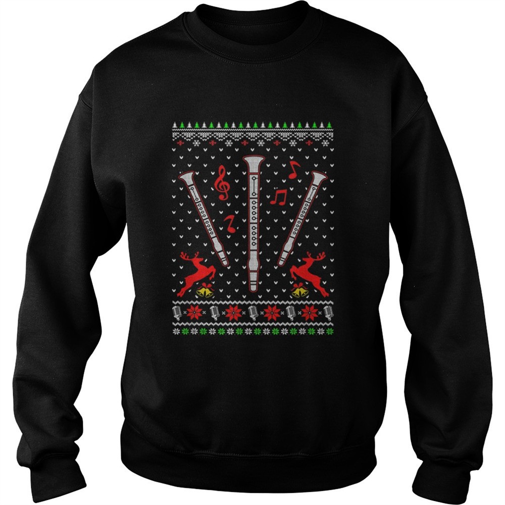 Santa Clarinet Ugly Christmas shirt