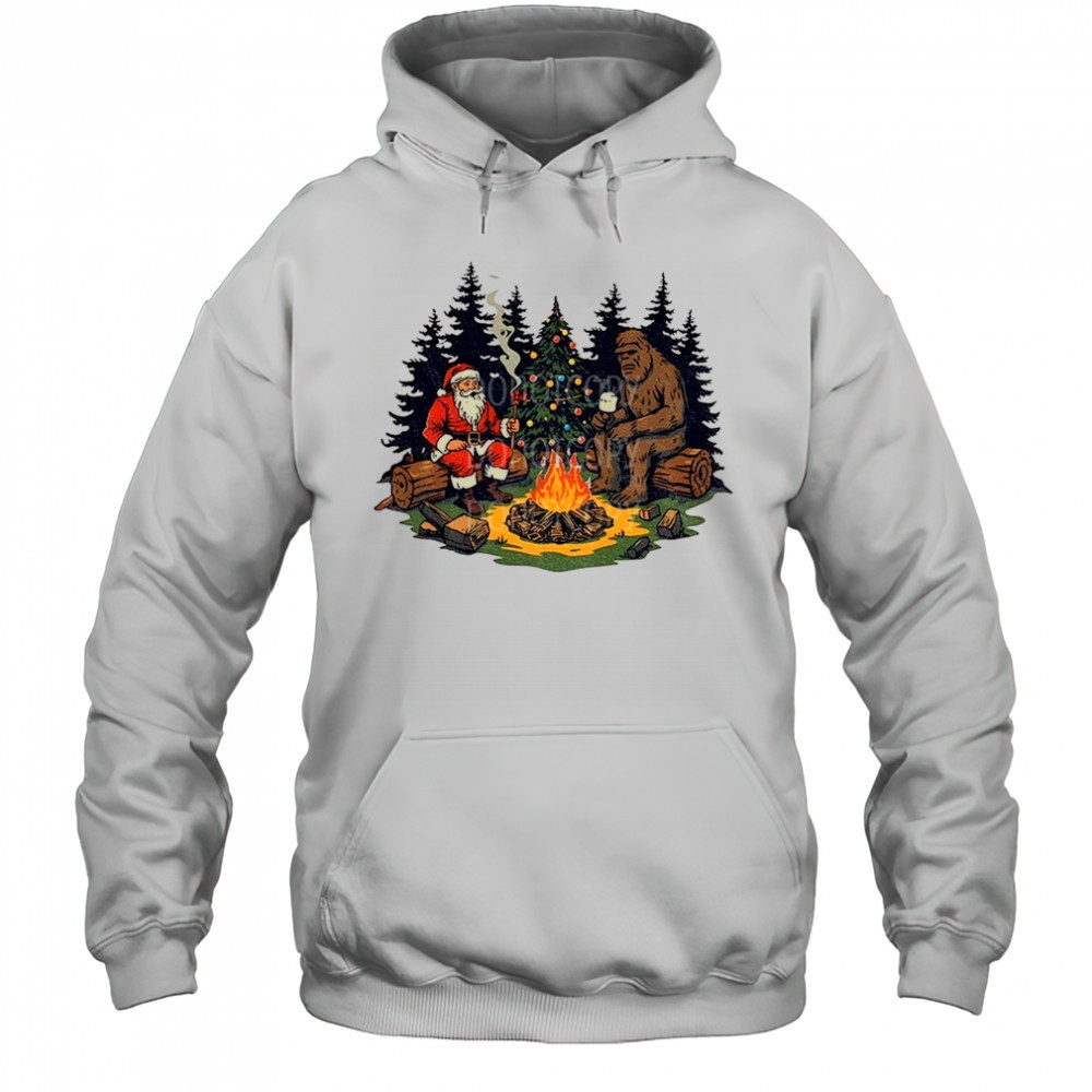 Santa Claus and Bigfoot believe Merry Christmas shirt