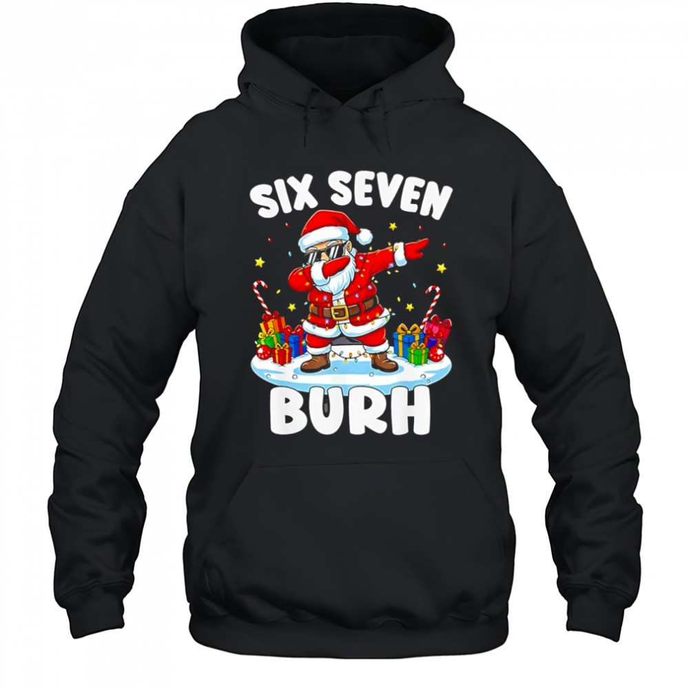 Santa Claus posing dab Six Seveb brunh Christmas funny shirt