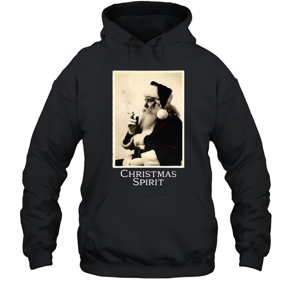 Santa Claus smoking Christmas spirit vintage shirt