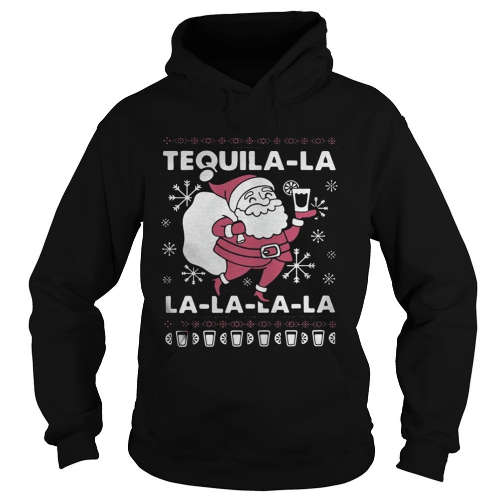 Santa Claus Tequila La la la la la Christmas sweater
