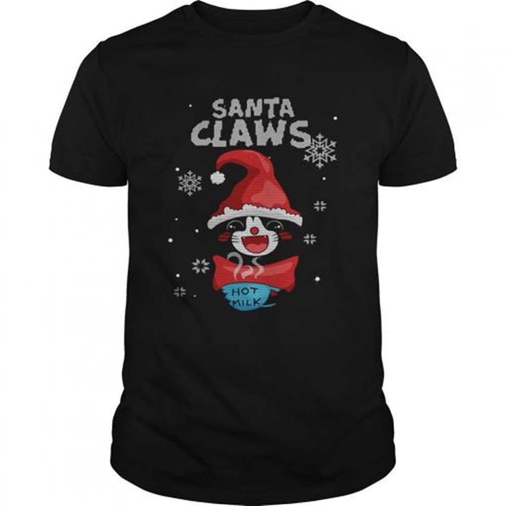 Santa Claws Black Cat Ugly Christmas Shirt