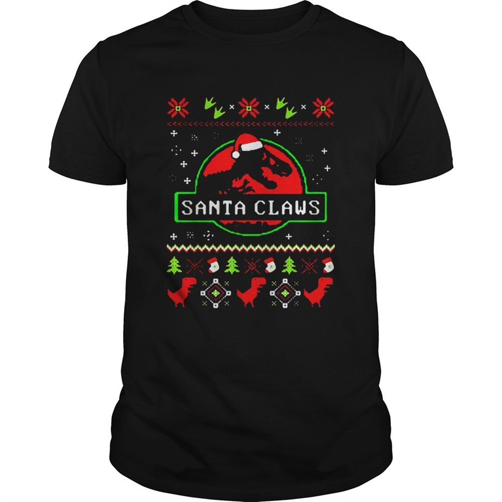 santa-claws-jurassic-park-ugly-christmas-shirt-vrw15uo1 Santa Claws Jurassic Park Ugly Christmas shirt