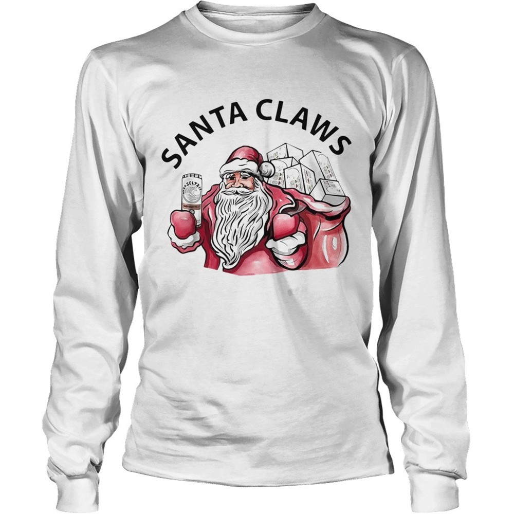 santa-claws-white-claw-christmas-drinking-shirt-fsv0k35e Santa Claws White Claw Christmas Drinking shirt