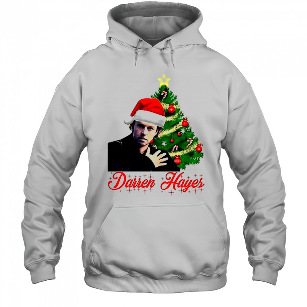 Santa Darren Hayes Christmas tree shirt