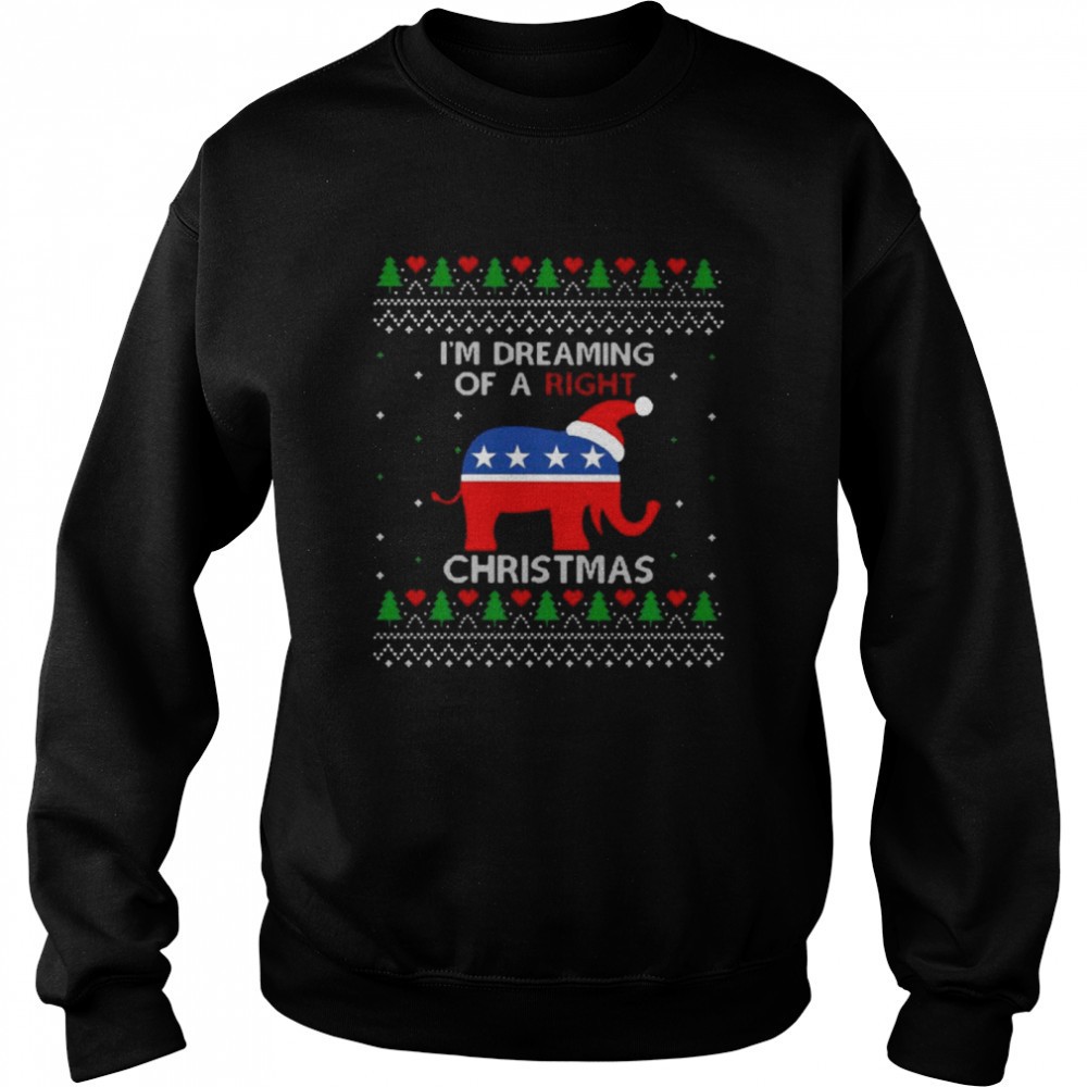 santa-democrat-im-dreaming-of-a-right-ugly-christmas-shirt-h173a6ot Santa Democrat Im dreaming of a right Ugly Christmas shirt