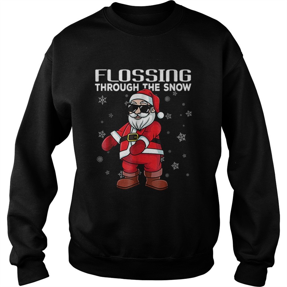 Santa Flossing through the snow Floss like a Boss shirt