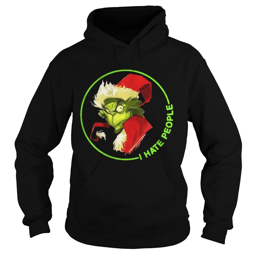 Santa Grinch I Hate People Christmas shirt