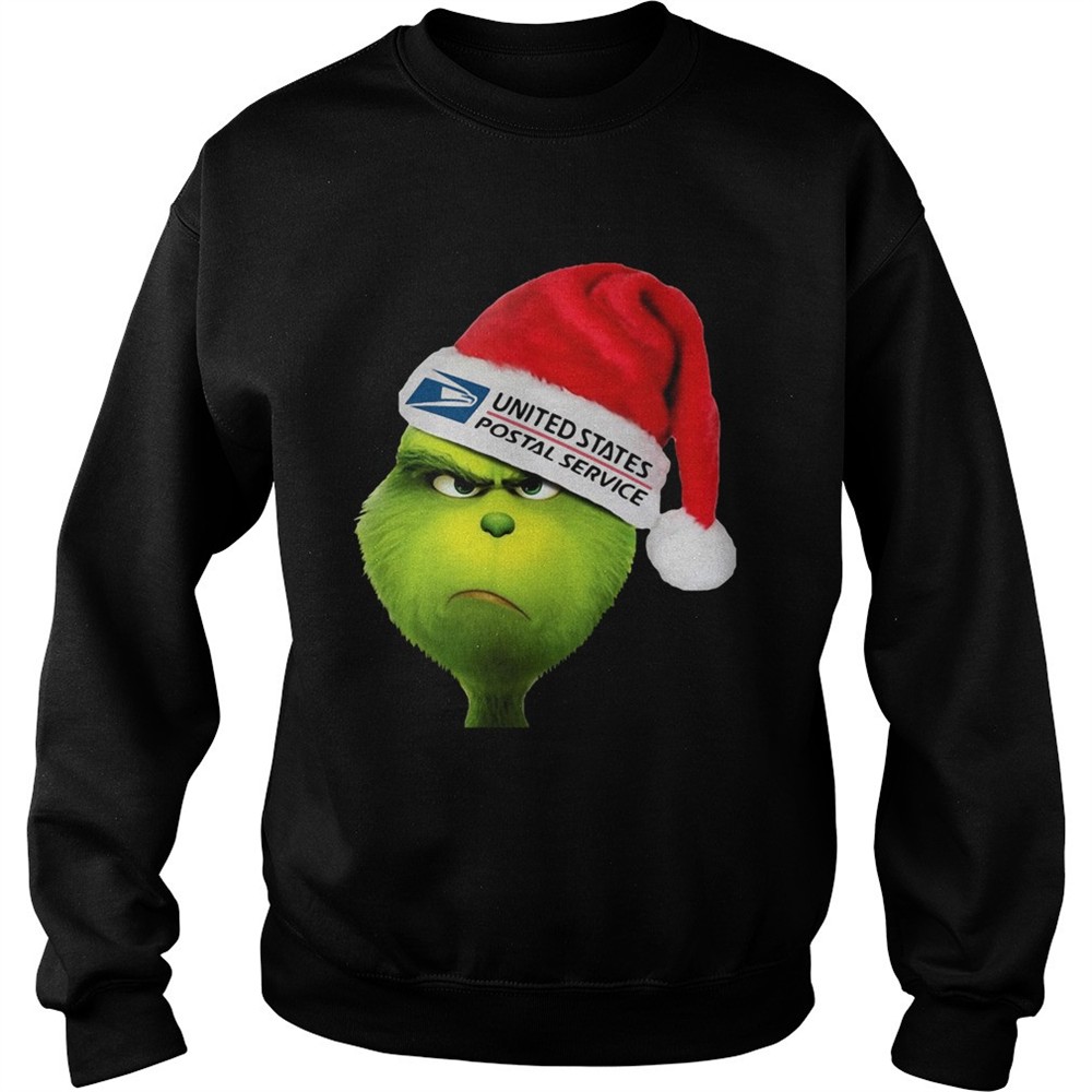 Santa Grinch United States Postal Service shirt