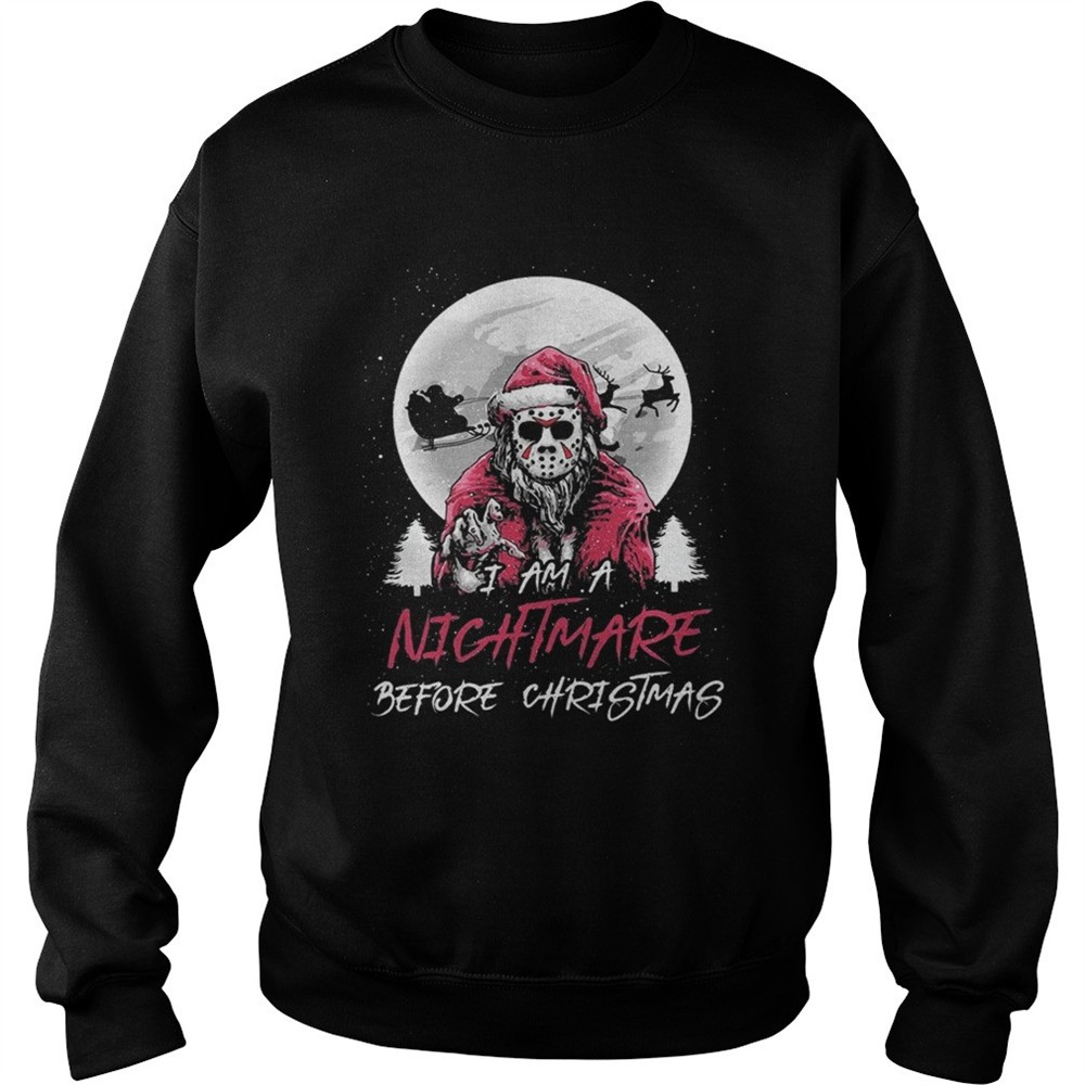 Santa Jason Vorhees I ams nightmare before christmas shirt