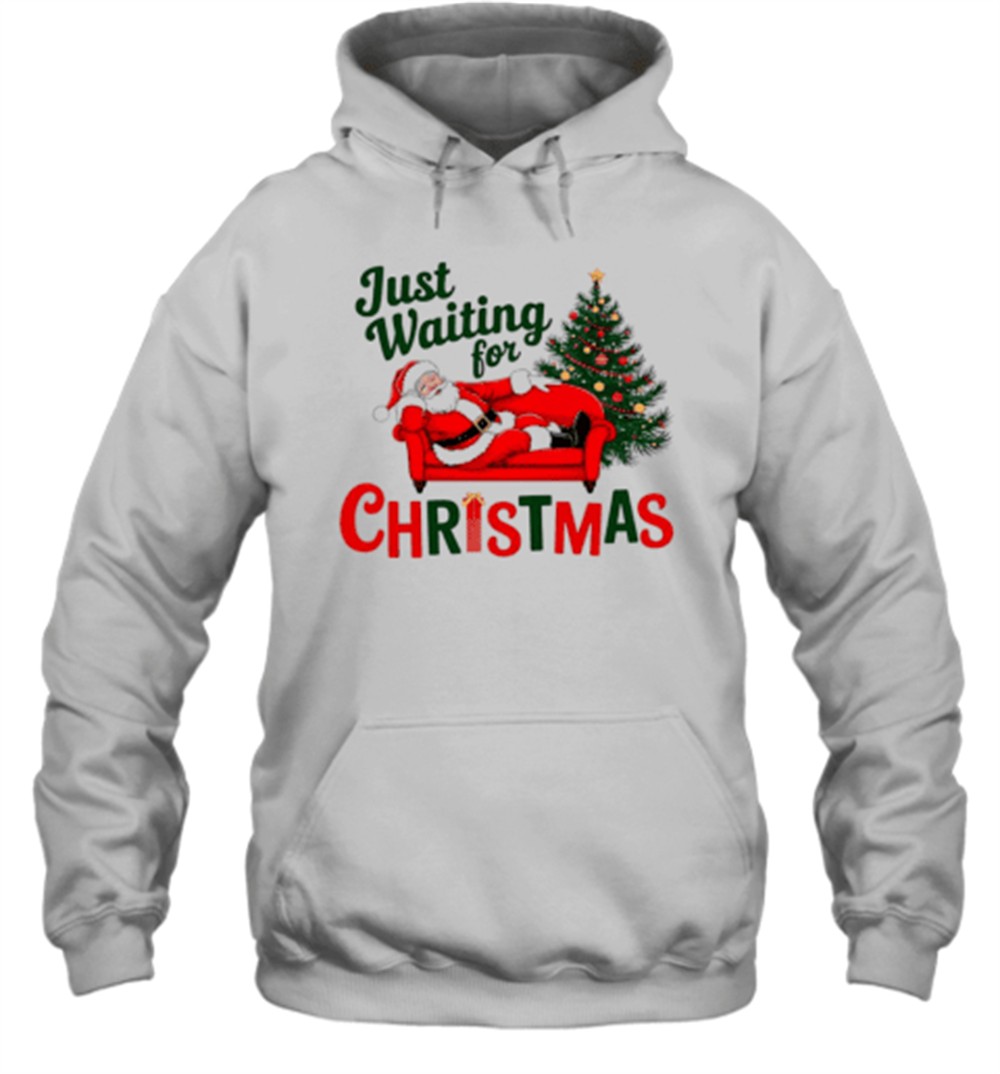 Santa Just Waiting For Christmas T-Shirt