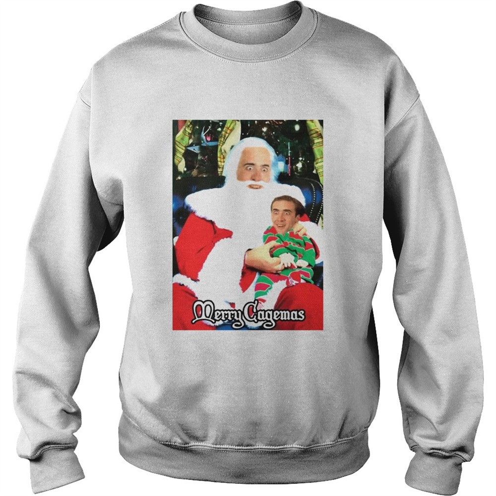 Santa Knee Nicolas Cage Merry Cagemas shirt