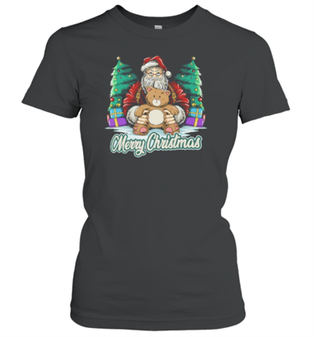 santa-merry-christmas-essential-t-shirt-702b7iuk Santa Merry Christmas Essential T-Shirt