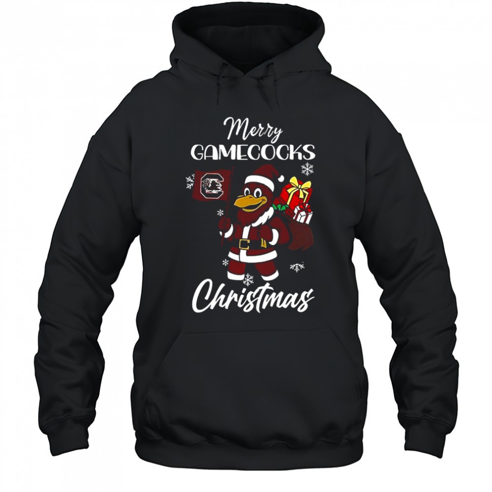 Santa Merry South Carolina Gamecocks mascot Merry Christmas 2025 shirt