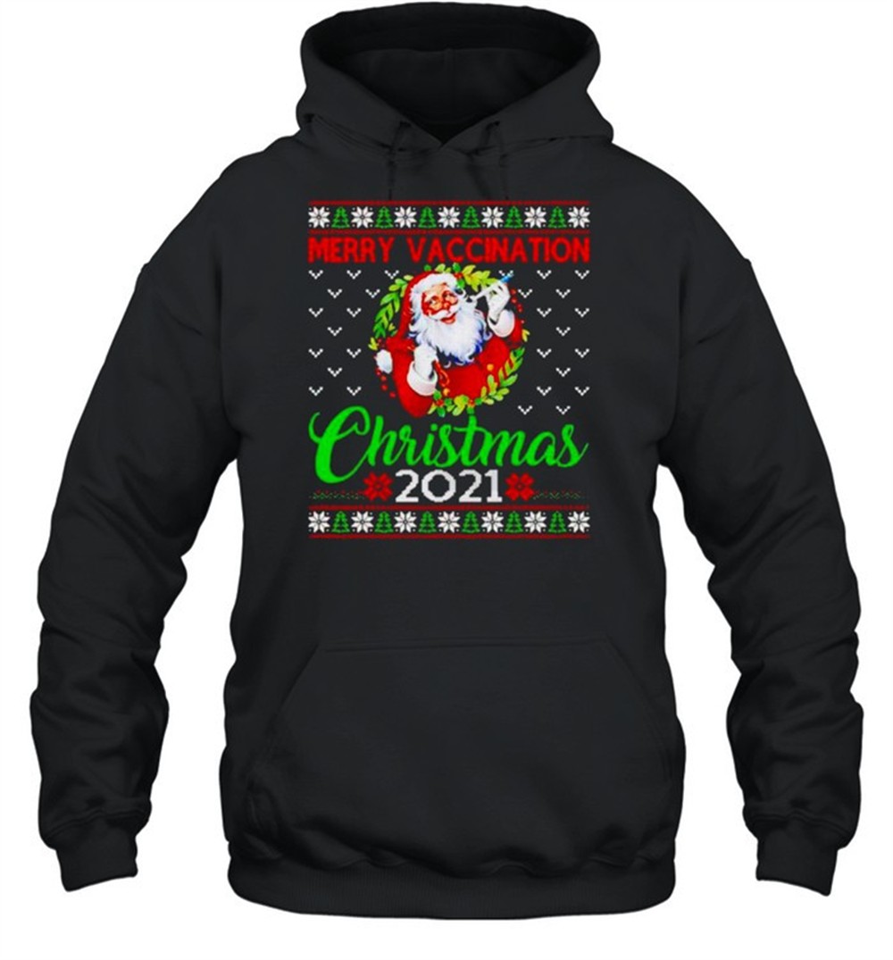 Santa merry vaccination Christmas 2025 shirt