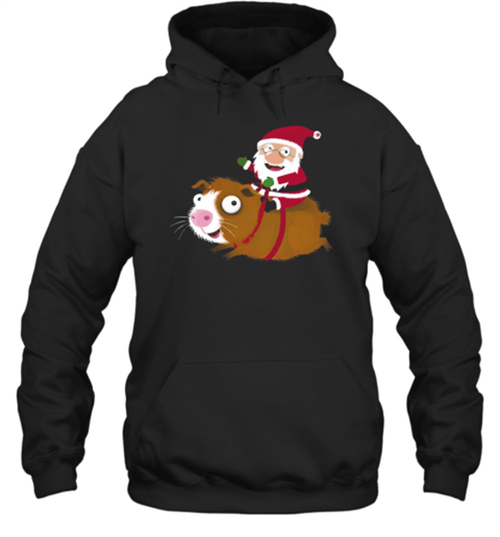 Santa On Guinea Pig Funny Christmas Essential T-Shirt