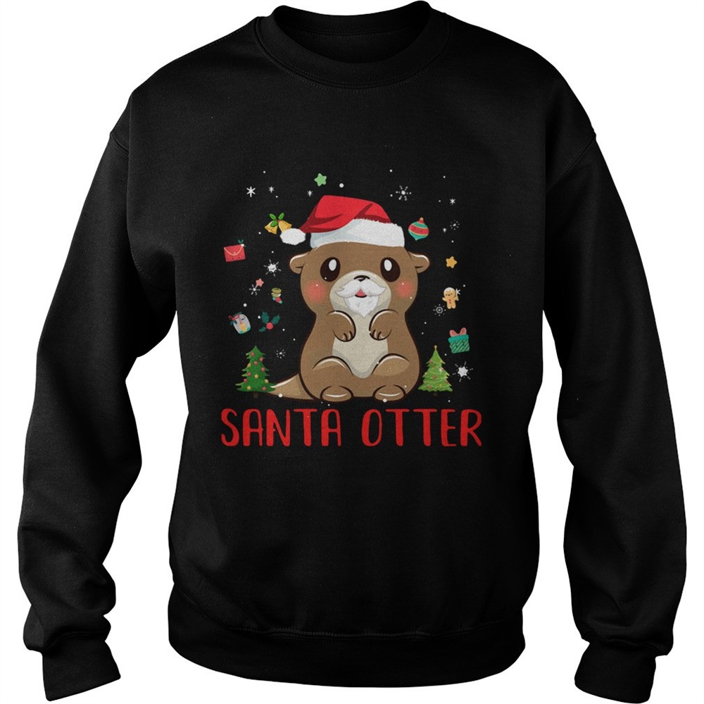 Santa Otter Christmas shirt
