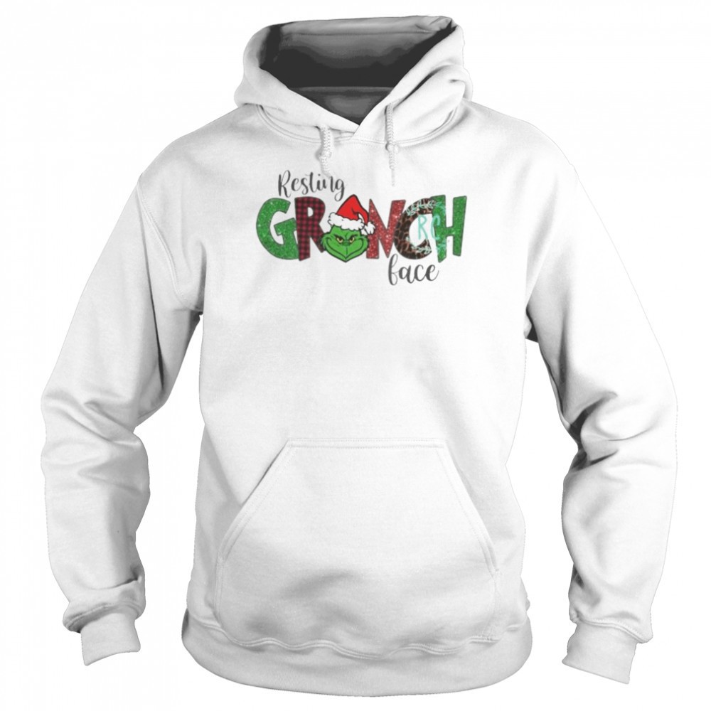 Santa resting Grinch face Christmas shirt