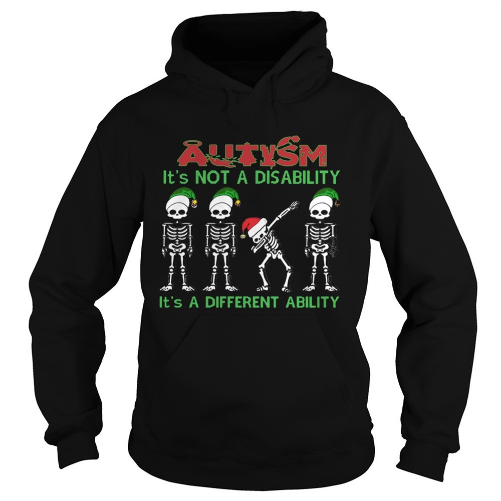 santa-skeleton-autism-its-not-a-disability-its-a-different-ability-christmas-shi-888seebc Santa Skeleton autism its not a disability its a different ability christmas shirt