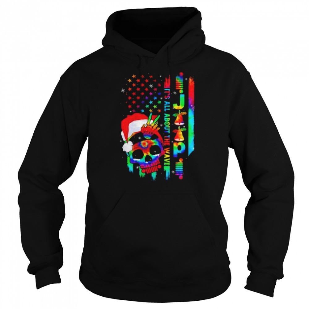 Santa Skull its about the have American flag christmas shirt
