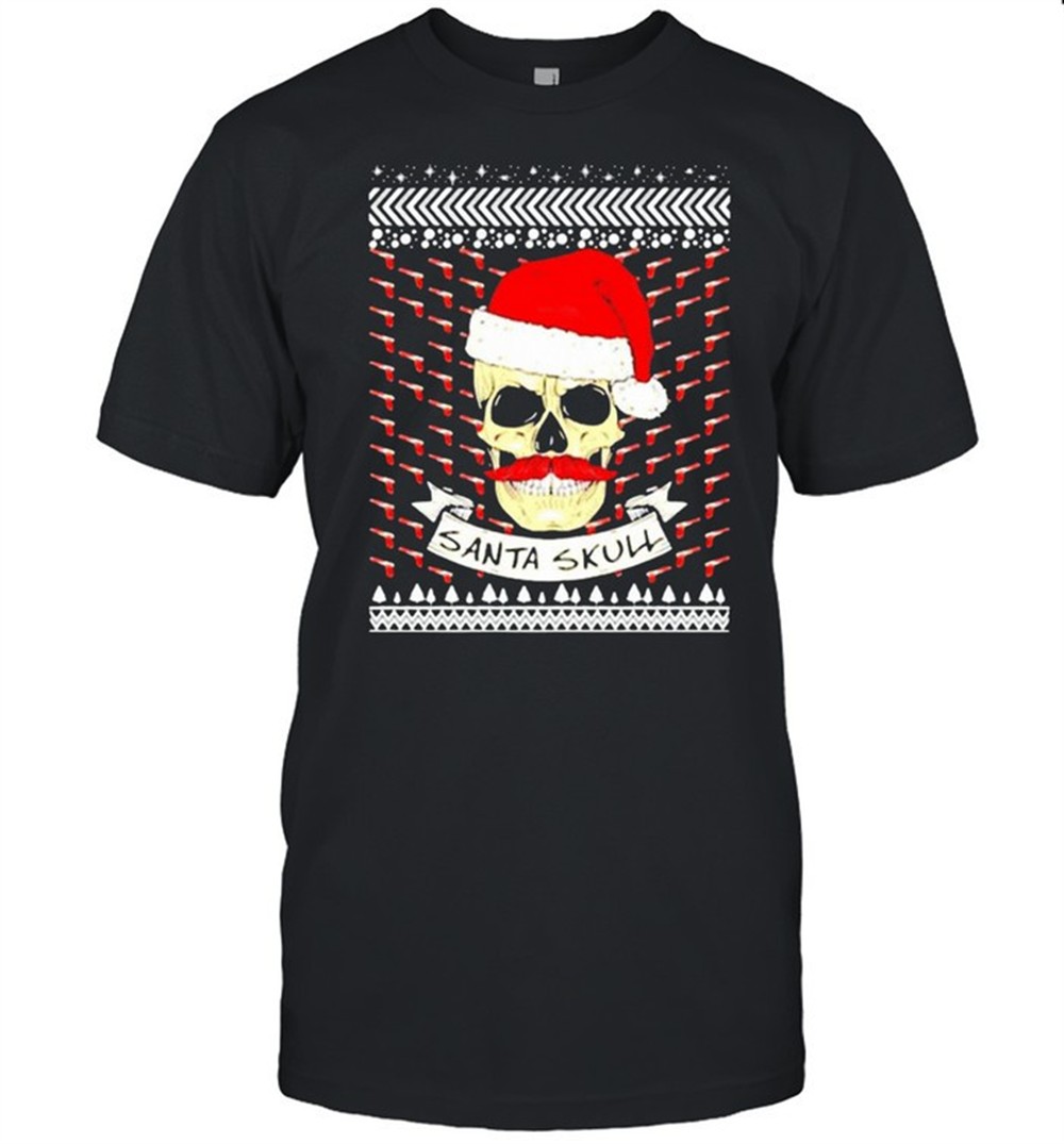 SANTA SKULL UGLY CHRISTMAS SHIRT