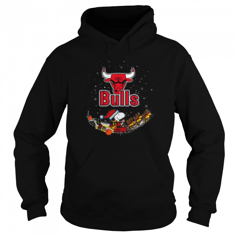 Santa Snoopy and Woodstock Chicago Bulls 2025 Christmas shirt