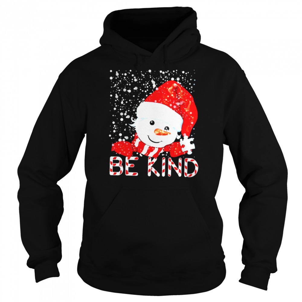 Santa Snowman Be Kind Christmas Shirt