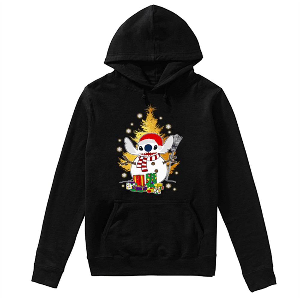 Santa Stitch Make Snowman Christmas Shirt
