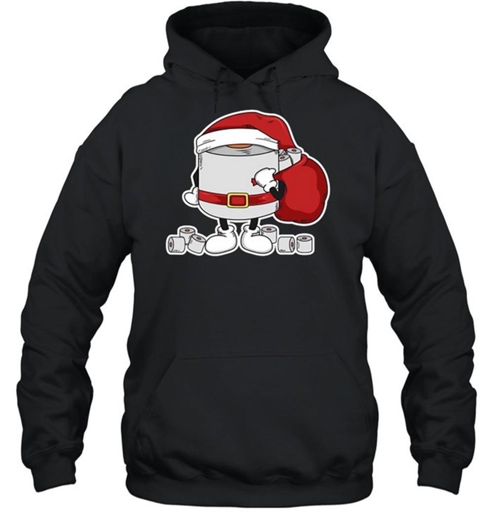 Santa toilet paper shirt