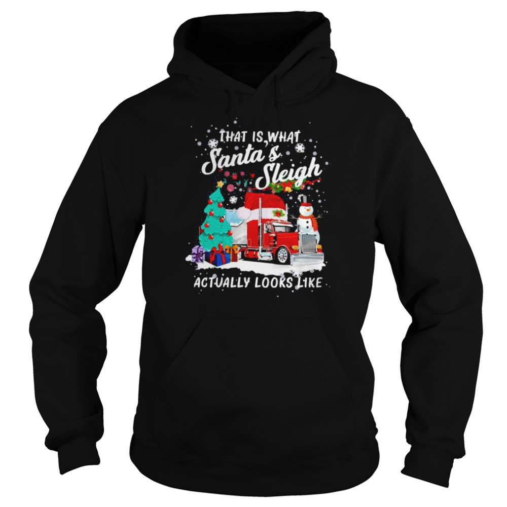 Santa Truck That Is What Santa Sleigh Actually Looks Like Christmas Sweater Shirt
