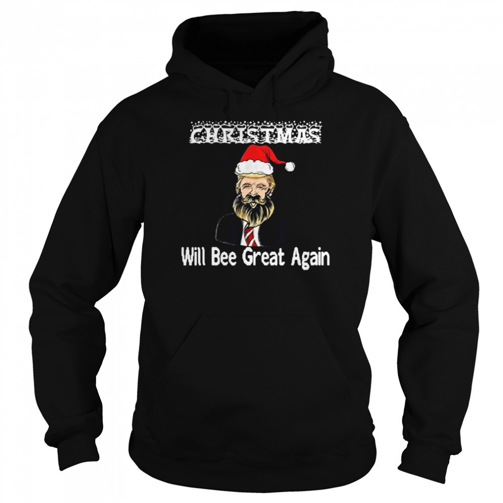 Santa Trump Make Christmas Will Bee Great Again Ugly Christmas Shirt