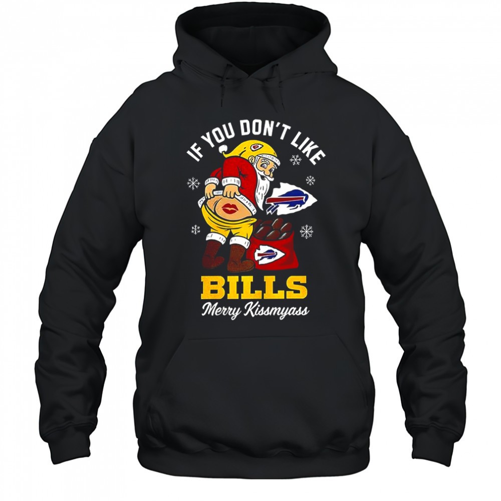 Santa X Buffalo Bills If you dont like Bills merry Kissmyass Christmas shirt