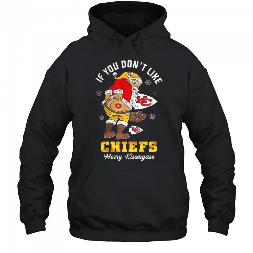 Santa X Kansas City Chiefs If you dont like Chiefs merry Kissmyass Christmas shirt
