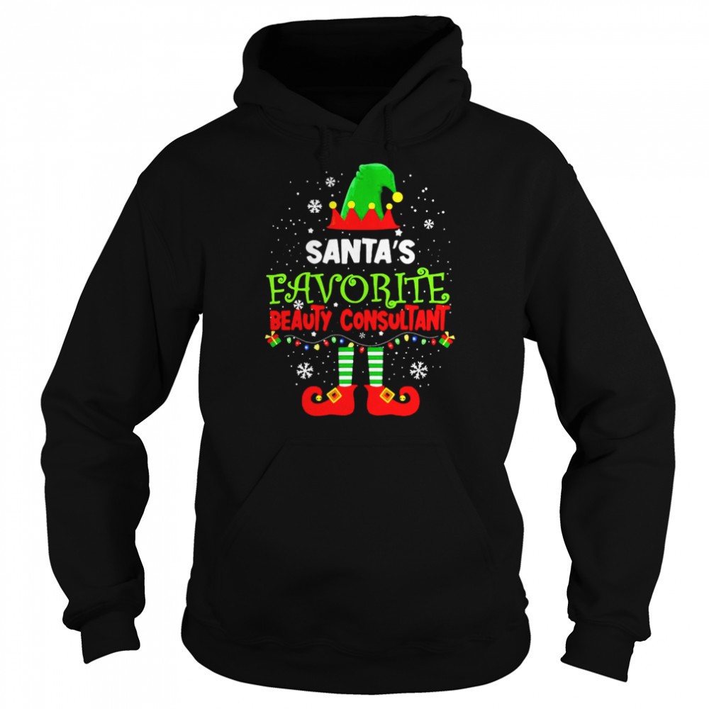 Santas Favorite Beauty Consultant Elf Christmas Costume Shirt