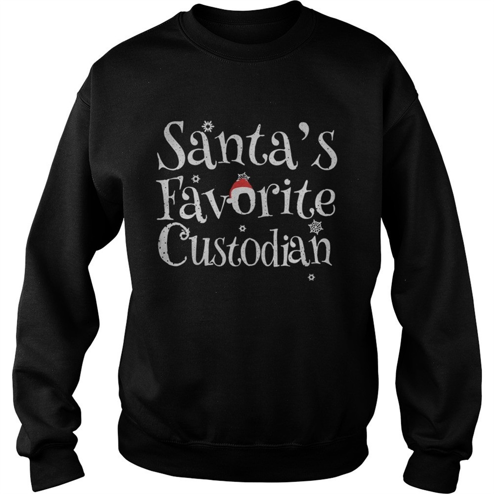 Santas favorite custodian Christmas ugly shirt