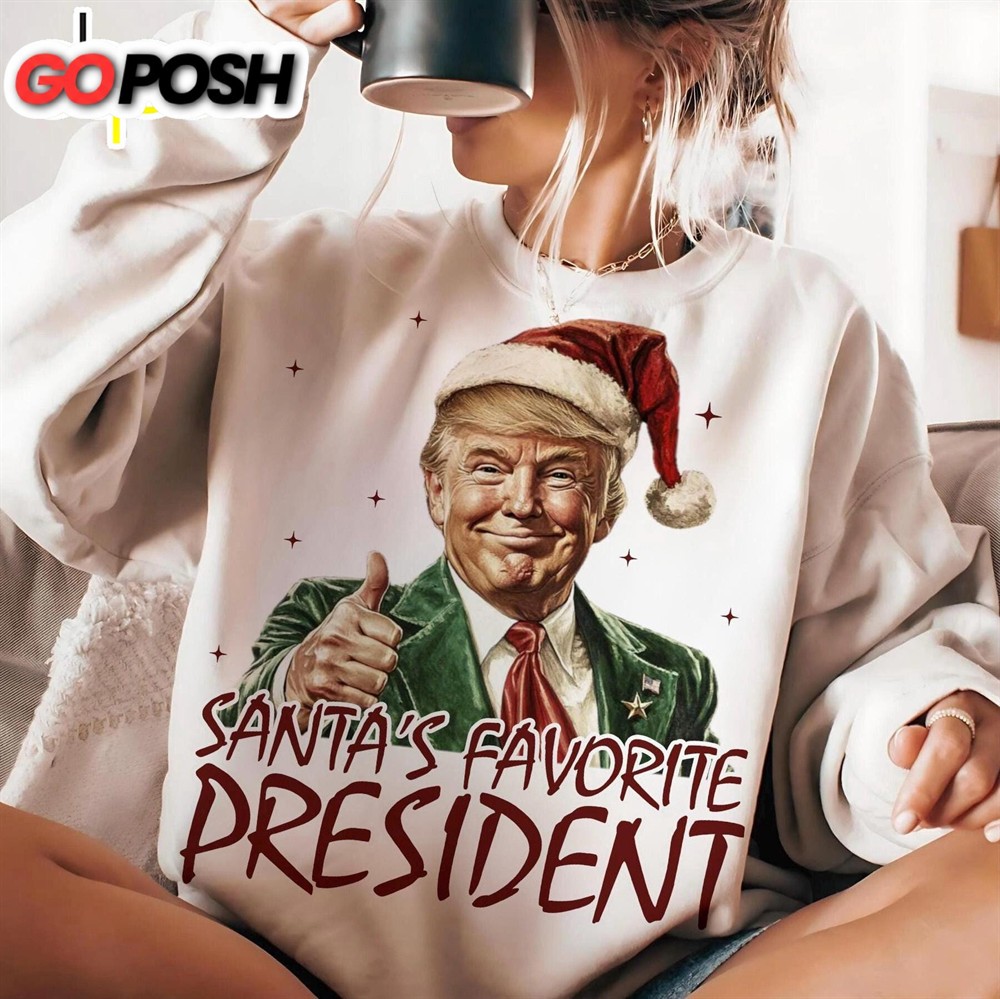 Santa’s Favorite President Humorous Trump Christmas Shirt