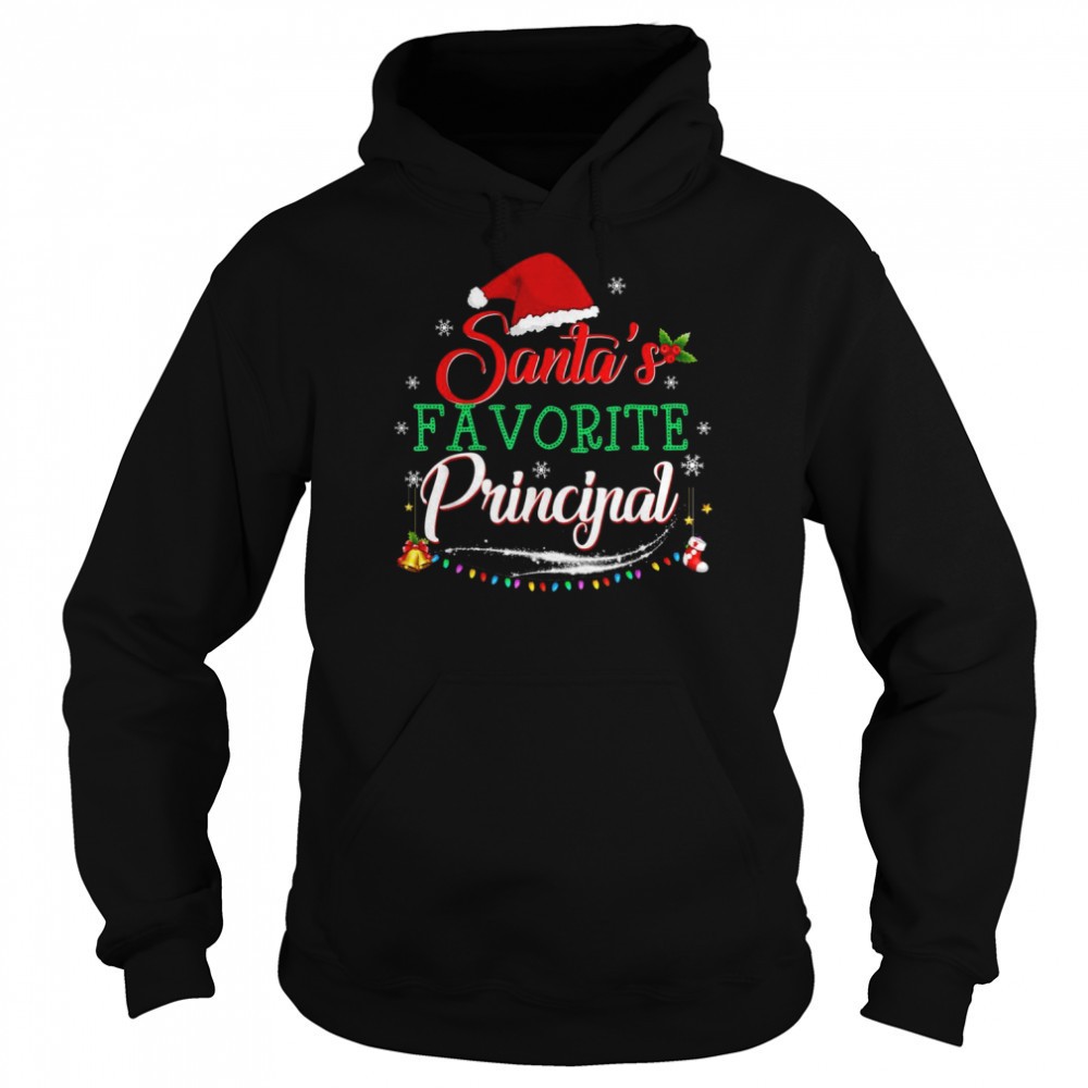 Santas Favorite Principal Christmas Pajama Lights Shirt