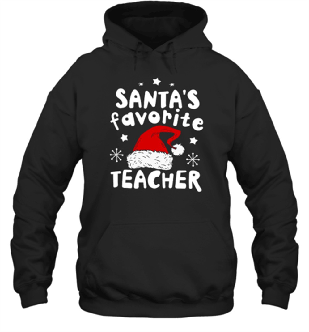 Santa’s Favorite Teacher Christmas Teacher T-Shirt