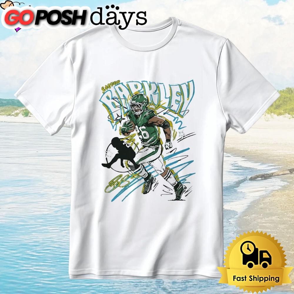 Saquon Barkley Philadelphia Eagles Scribble Signature T-Shirt