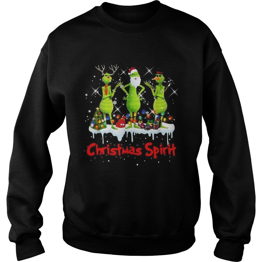 Satan Claus Grinch Christmas spirit shirt