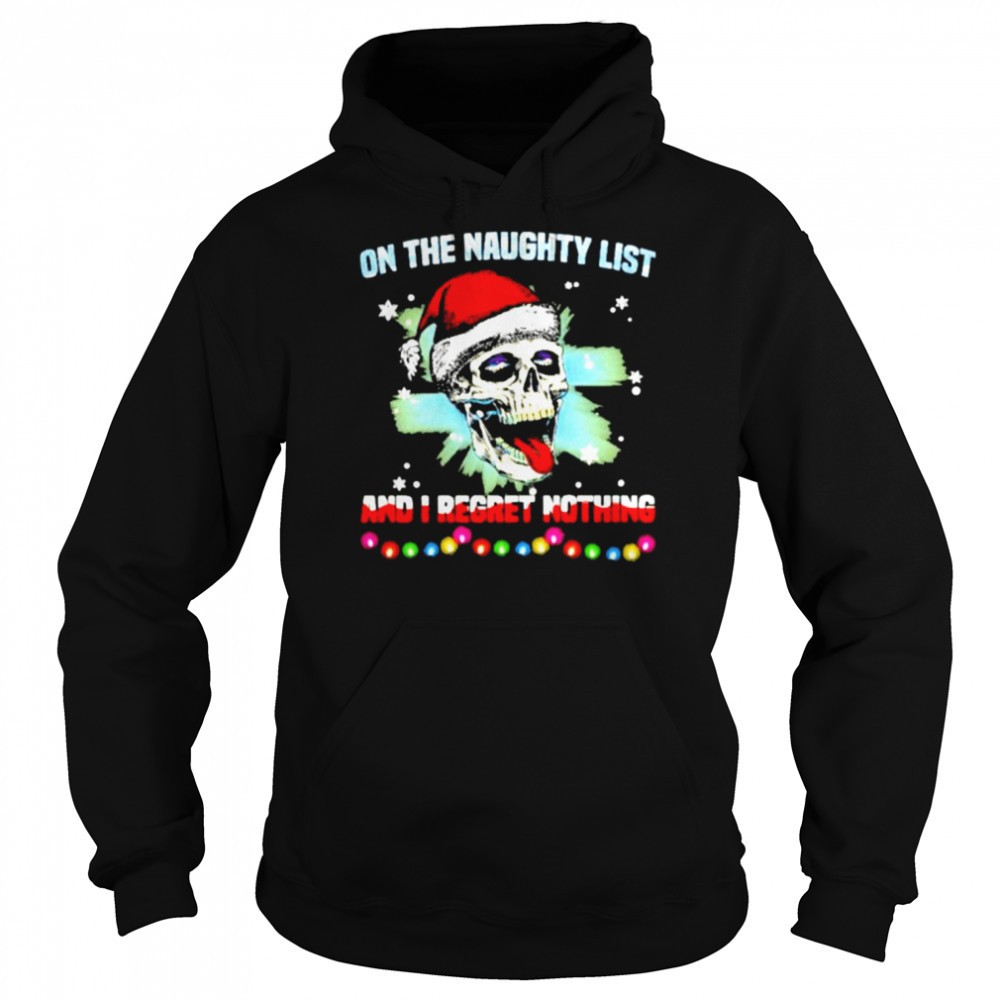 Satan Skull On The Naughty List And I Regret Nothing Sweatshirt