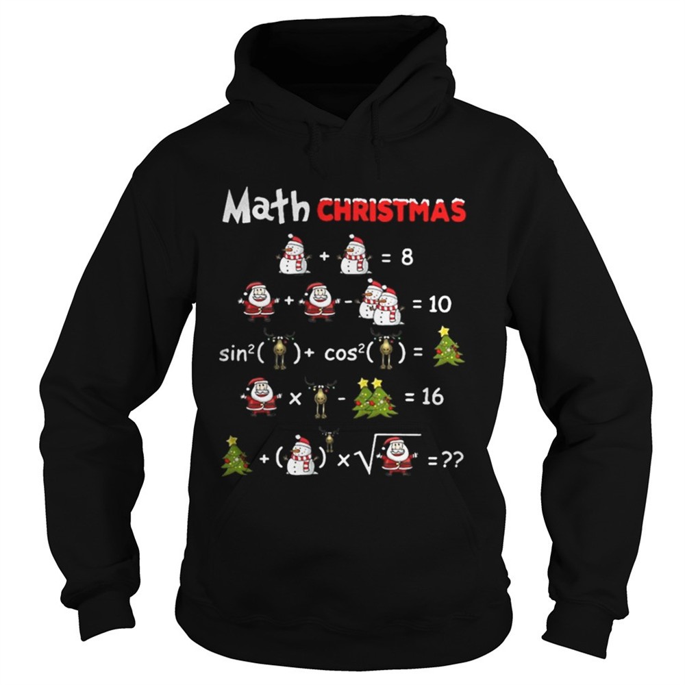 Satan Snowman Math Christmas shirt