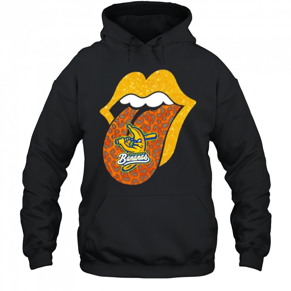 Savannah Bananas baseball team lips logo shirt