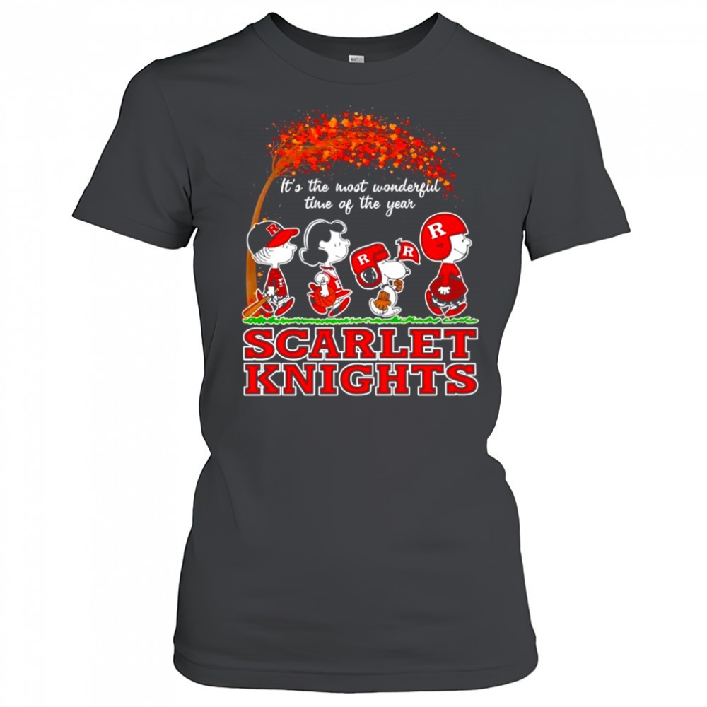 scarlet-knights-x-peanuts-characters-its-the-most-wonderful-time-of-the-year-shi-9ripkvvn Scarlet Knights x Peanuts characters its the most wonderful time of the year shirt