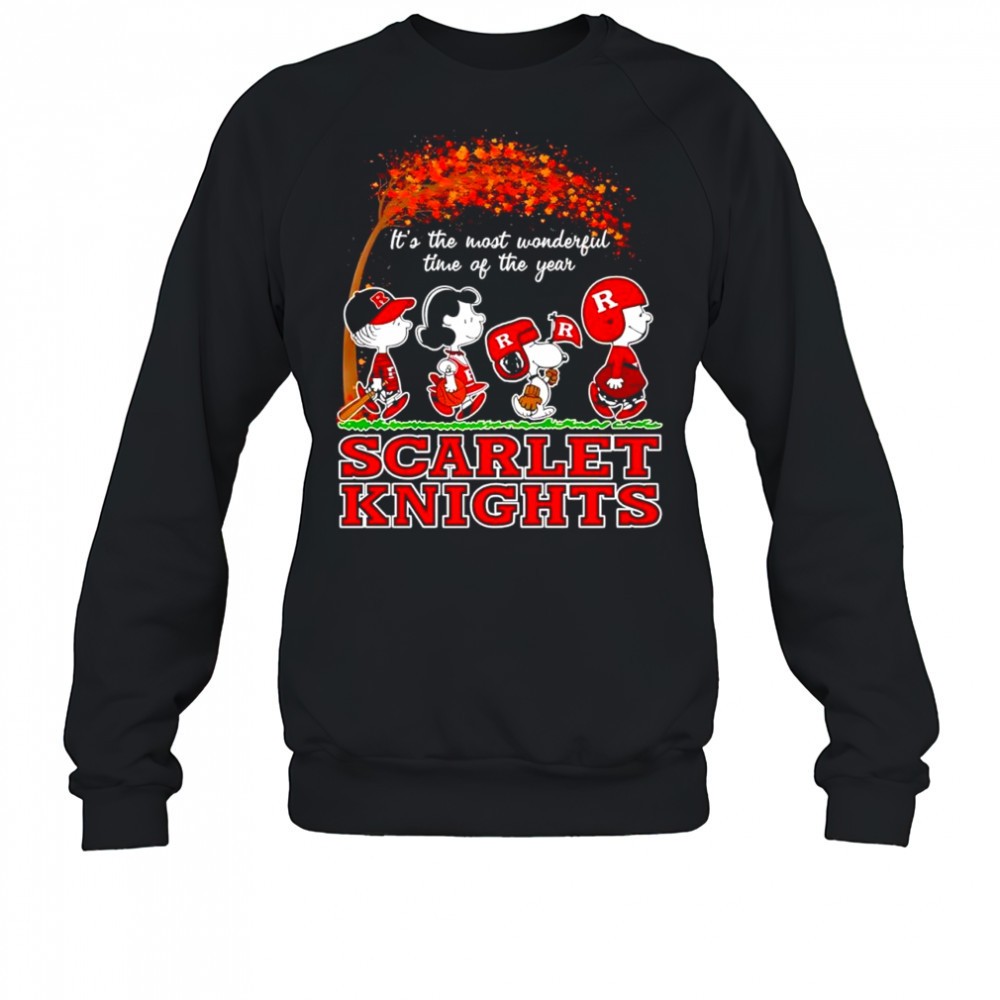 scarlet-knights-x-peanuts-characters-its-the-most-wonderful-time-of-the-year-shi-9ripkvvn Scarlet Knights x Peanuts characters its the most wonderful time of the year shirt